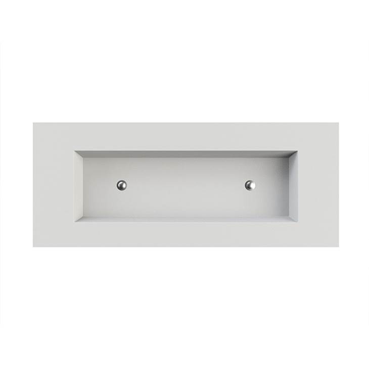 Henry Kitchen and BathMTI BathsPetra 8 Sculpturestone Counter Sink Single Bowl Up To 80'' - Matte Biscuit