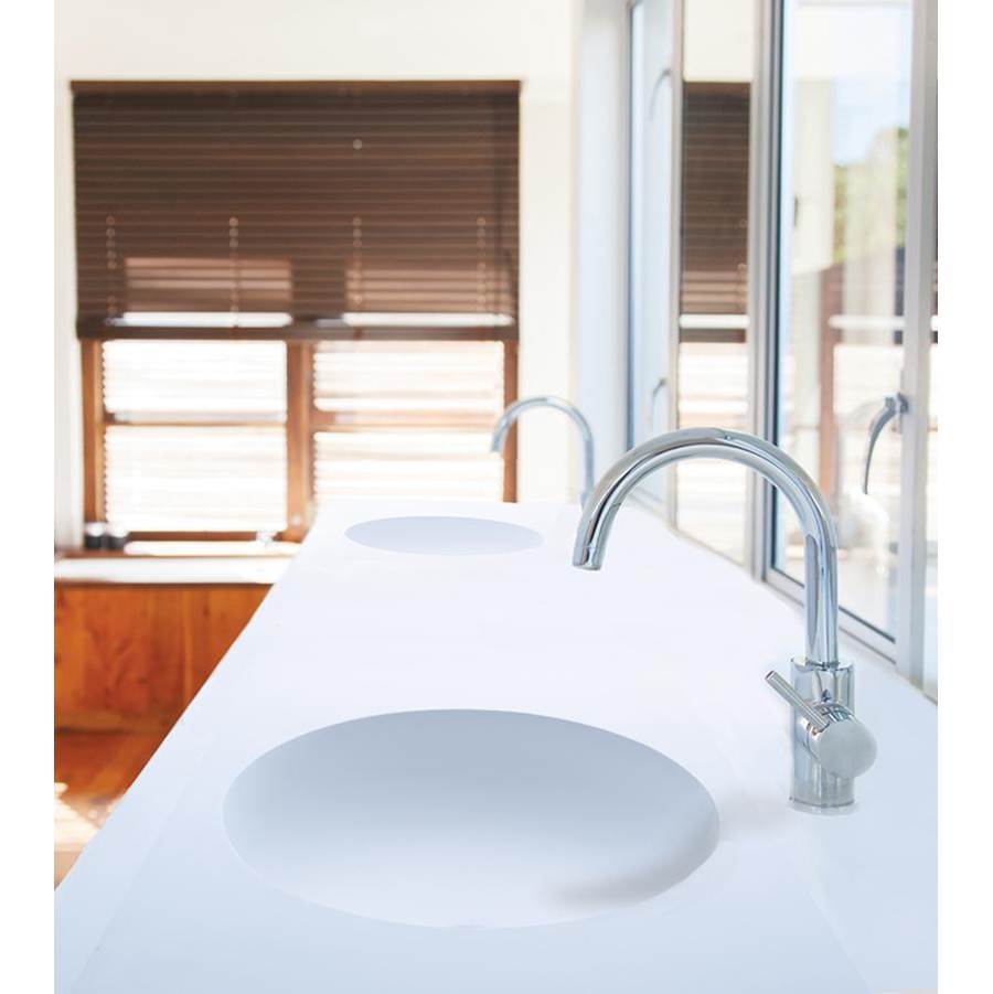 Henry Kitchen and BathMTI Baths>75-86'',ESS COUNTER SINK,LUNA-2,SINGLE BOWL,GLOSS BISCUIT
