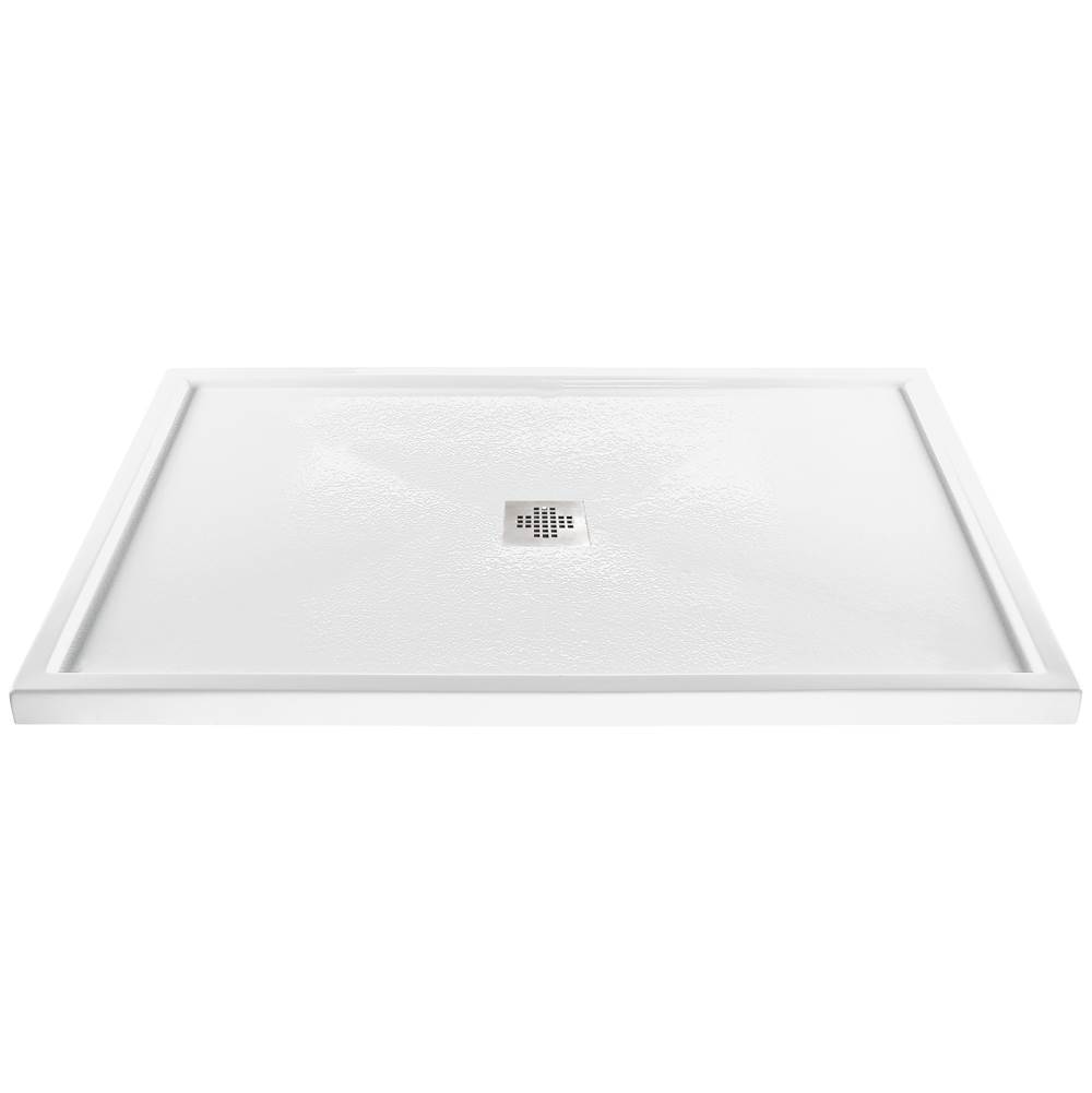 Henry Kitchen and BathMTI Baths5436 Acrylic Cxl Center Drain Multi Threshold - White