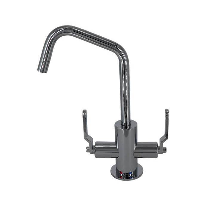 Henry Kitchen and BathMountain PlumbingHot & Cold Water Faucet with Contemporary Round Body & Industrial Lever Handles (120-degree Spout)