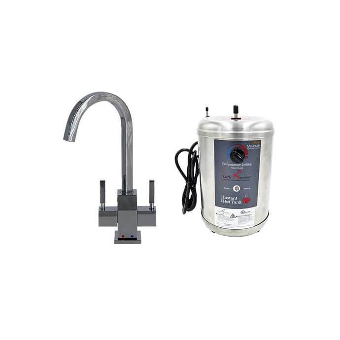 Henry Kitchen and BathMountain PlumbingHot & Cold Water Faucet with Contemporary Square Body & Little Gourmet® Premium Hot Water Tank