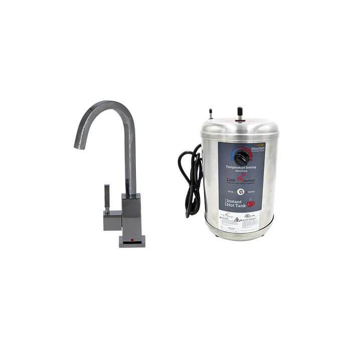 Henry Kitchen and BathMountain PlumbingHot Water Faucet with Contemporary Square Body & Little Gourmet® Premium Hot Water Tank