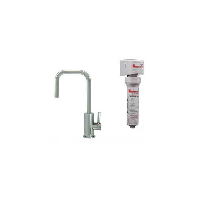 Henry Kitchen and BathMountain PlumbingPoint-of-Use Drinking Faucet with Contemporary Round Body & Handle (90-degree Spout) & Mountain Pure® Water Filtration System