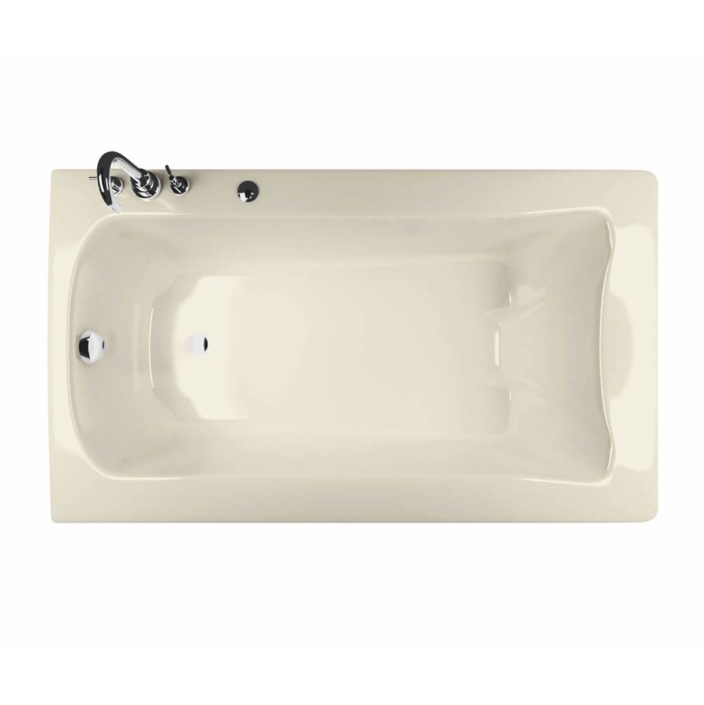 Henry Kitchen and BathMaaxRelease 6036 Acrylic Drop-in Right-Hand Drain Bathtub in Bone