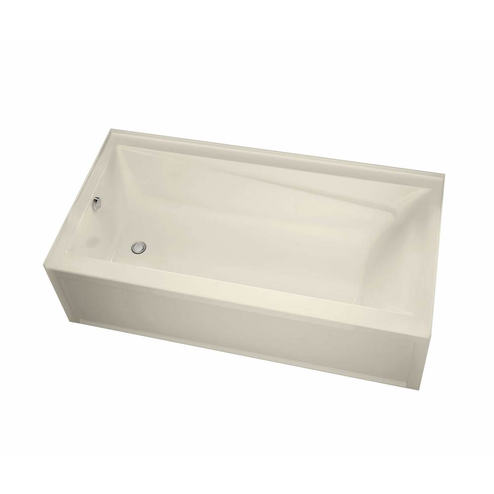 Henry Kitchen and BathMaaxExhibit 6636 IFS Acrylic Alcove Right-Hand Drain Combined Whirlpool & Aeroeffect Bathtub in Bone