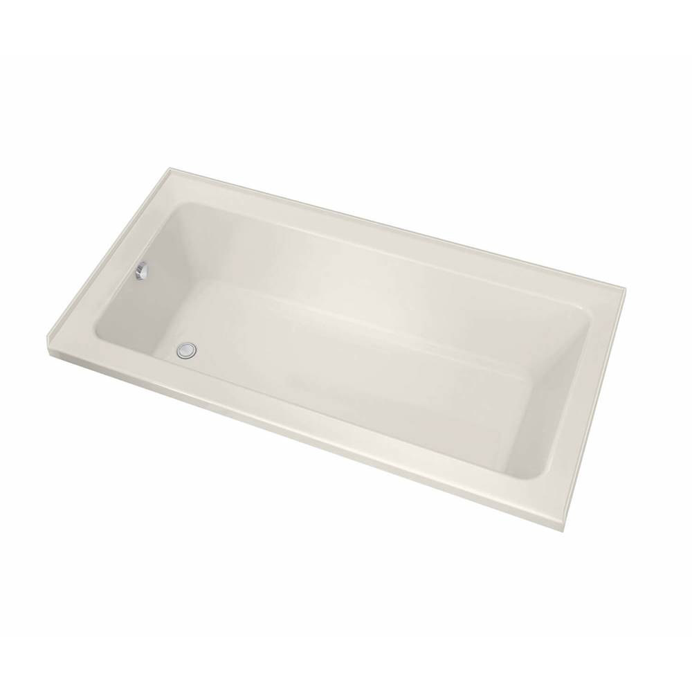Henry Kitchen and BathMaaxPose 7242 IF Acrylic Alcove Left-Hand Drain Aeroeffect Bathtub in Biscuit