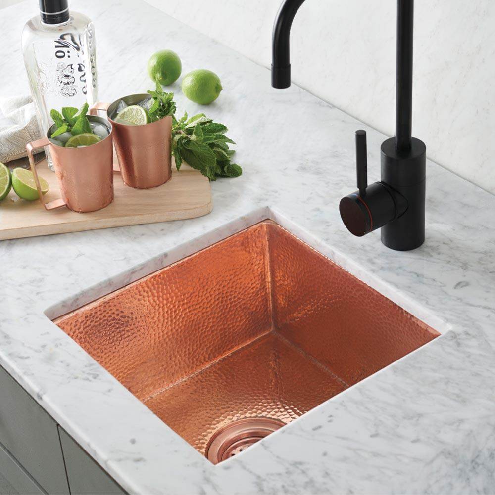 Henry Kitchen and BathNative TrailsCantina Bar and Prep Sink in Polished Copper