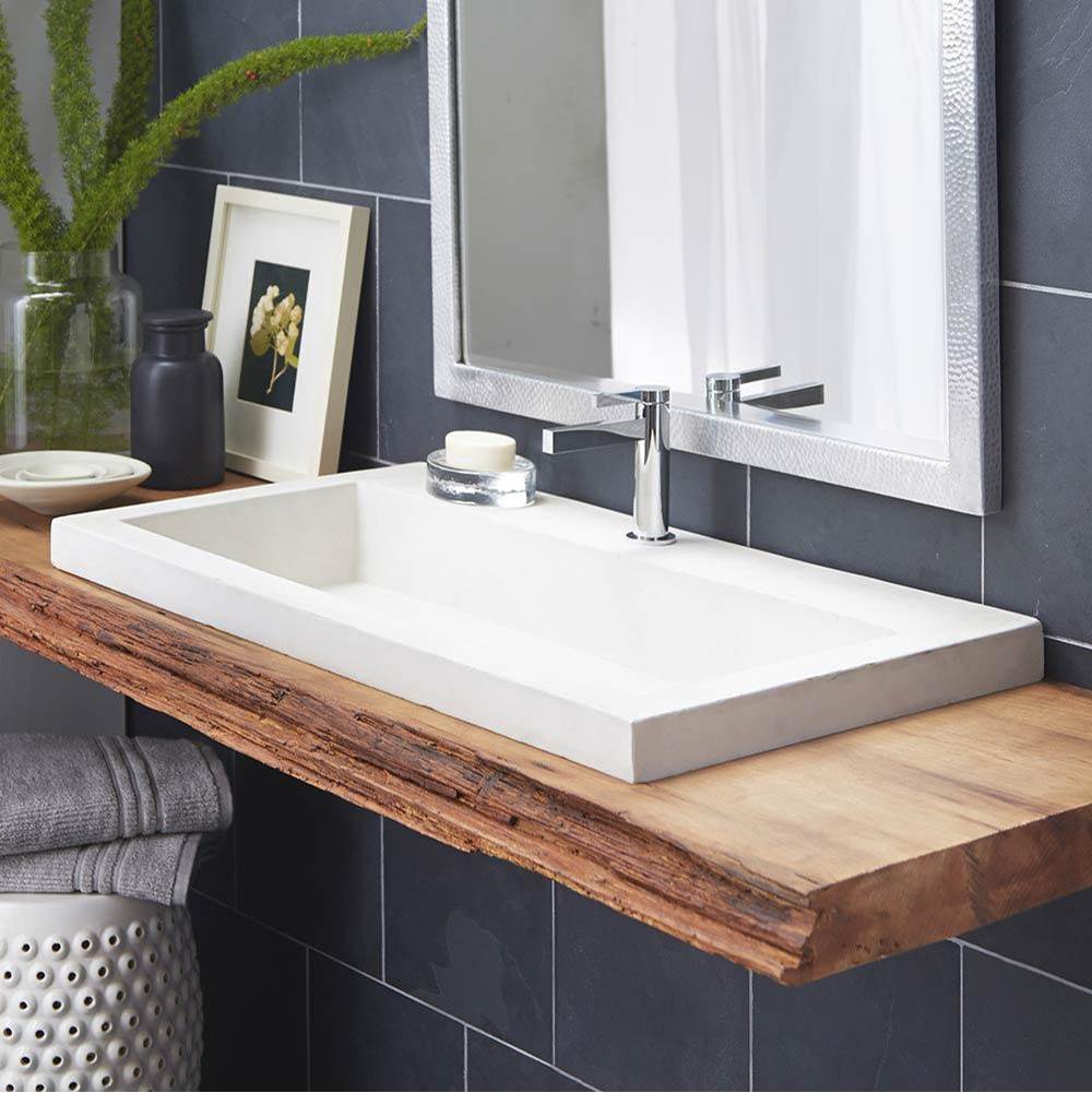 Henry Kitchen and BathNative TrailsTrough 3619 Bathroom Sink in Pearl