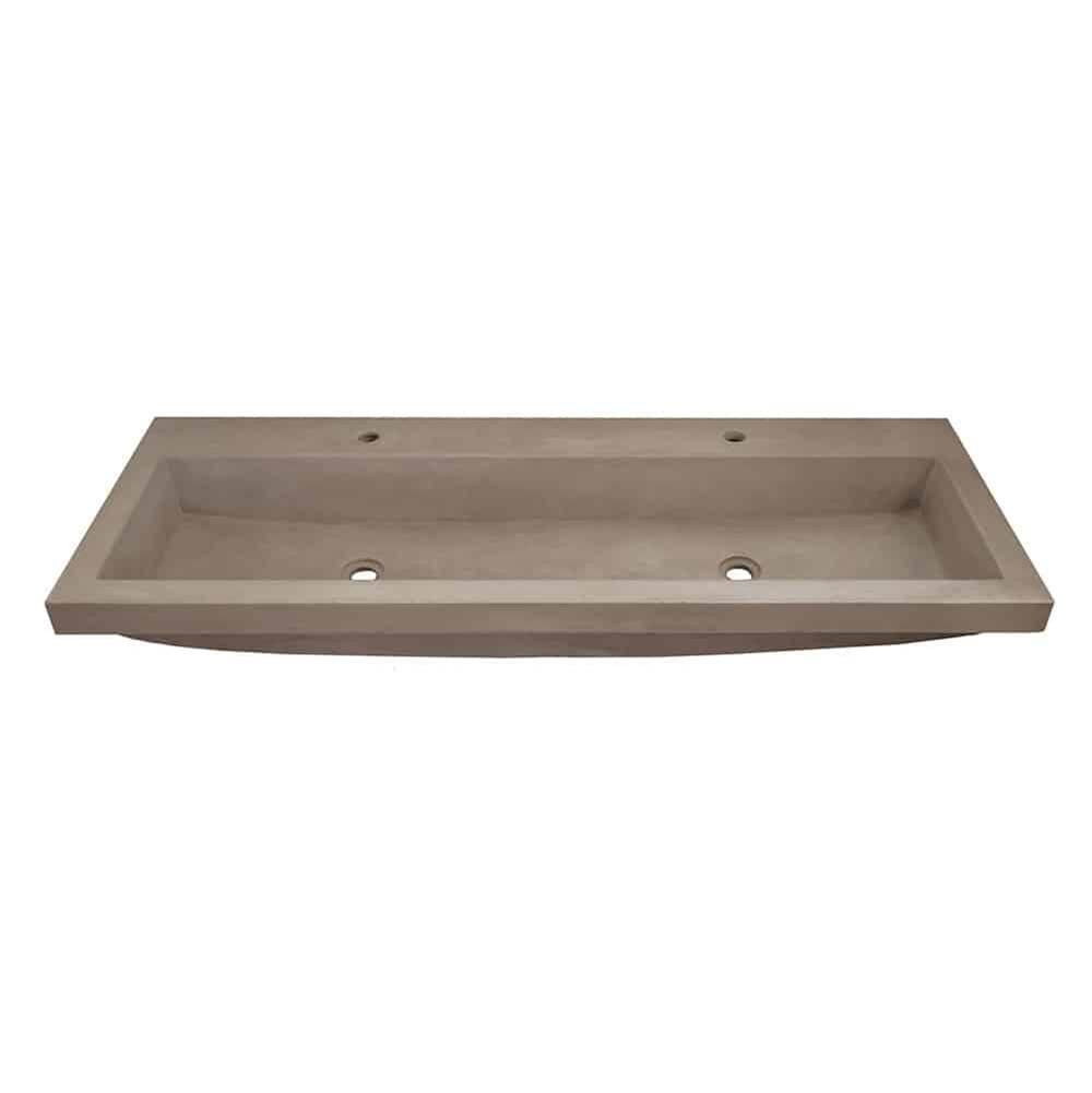Henry Kitchen and BathNative TrailsTrough 4819 Bathroom Sink in Earth-No Faucet Holes