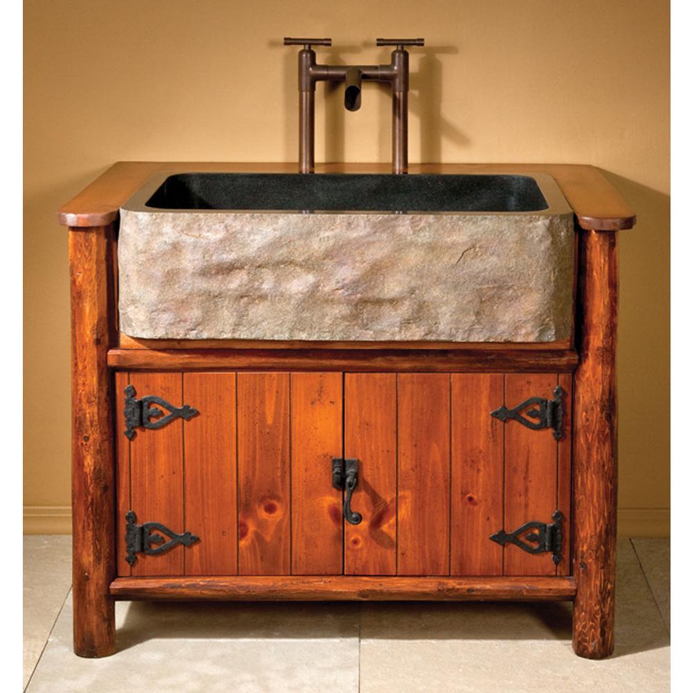 Henry Kitchen and BathStone ForestNatural Front Farmhouse, Single Basin