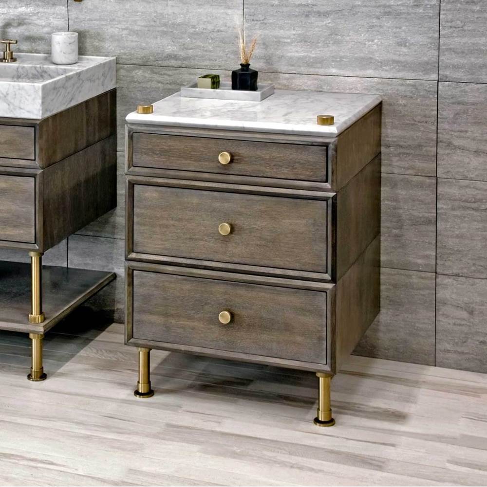 Stone Forest Side Cabinet Bathroom Furniture item PFS-STG-36-AB-STBL-WLNT CA