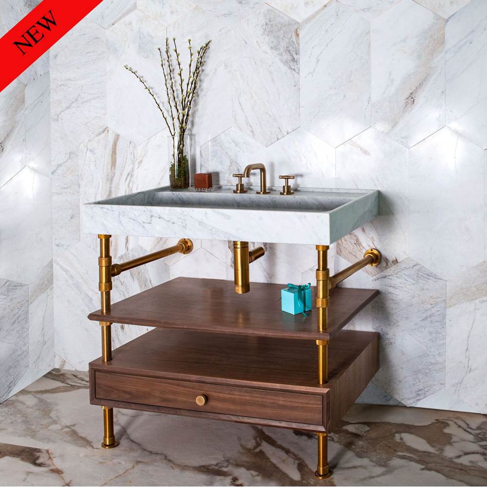 Stone Forest Consoles Only Lavatory Consoles item PFS-TD-36-MB-WSD6-WLNT