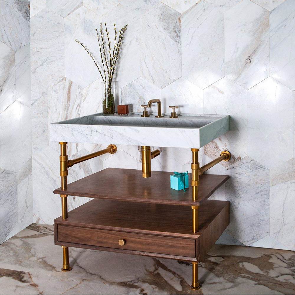 Stone Forest Consoles Only Lavatory Consoles item PFS-TD-24-PN-WSD6-WLNT
