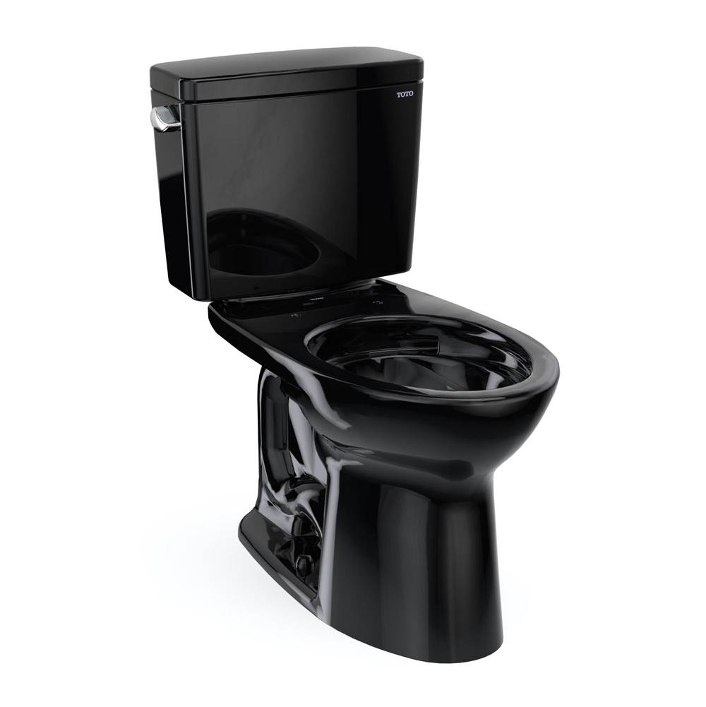 Henry Kitchen and BathTOTOToto® Drake® Two-Piece Elongated 1.6 Gpf Tornado Flush® Toilet, Ebony