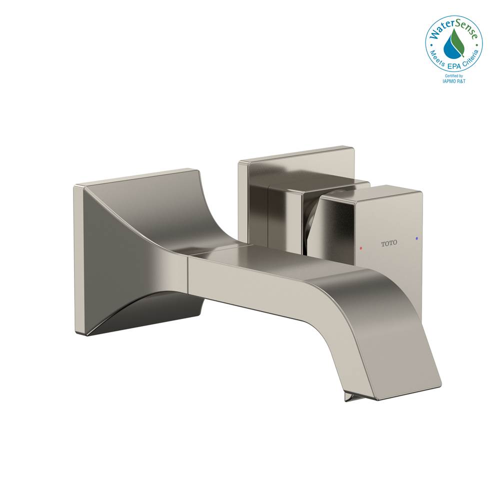 Henry Kitchen and BathTOTOToto® Gc 1.2 Gpm Wall-Mount Single-Handle Bathroom Faucet With Comfort Glide Technology, Polished Nickel