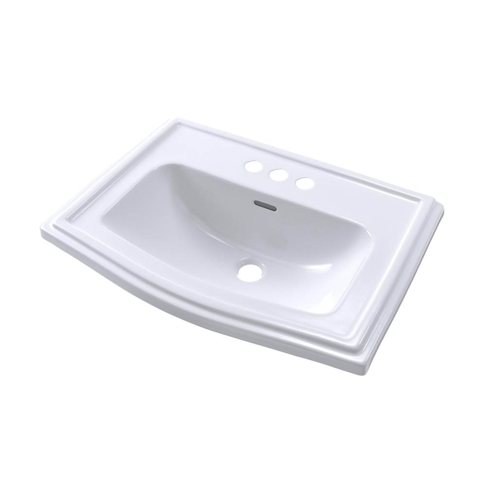 Henry Kitchen and BathTOTOToto® Clayton® Rectangular Self-Rimming Drop-In Bathroom Sink For 4 Inch Center Faucets, Cotton White