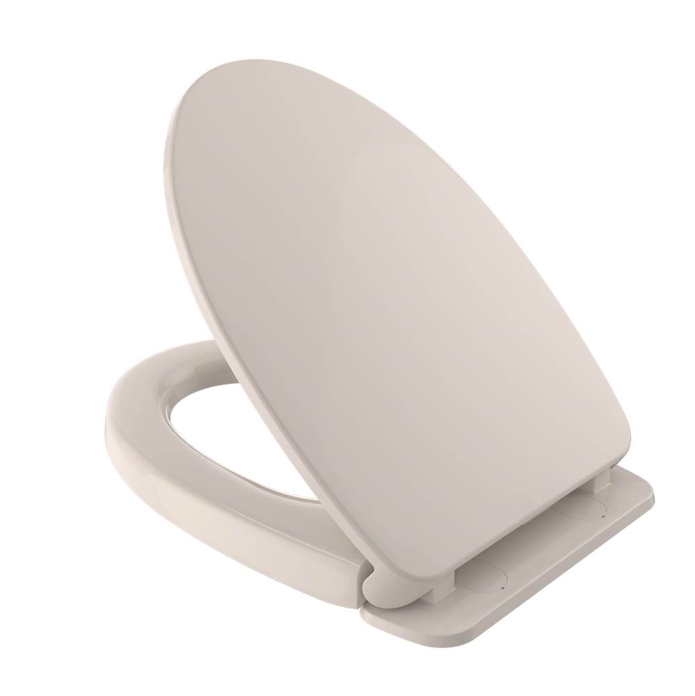 Henry Kitchen and BathTOTOToto Softclose Non Slamming, Slow Close Elongated Toilet Seat And Lid, Sedona Beige