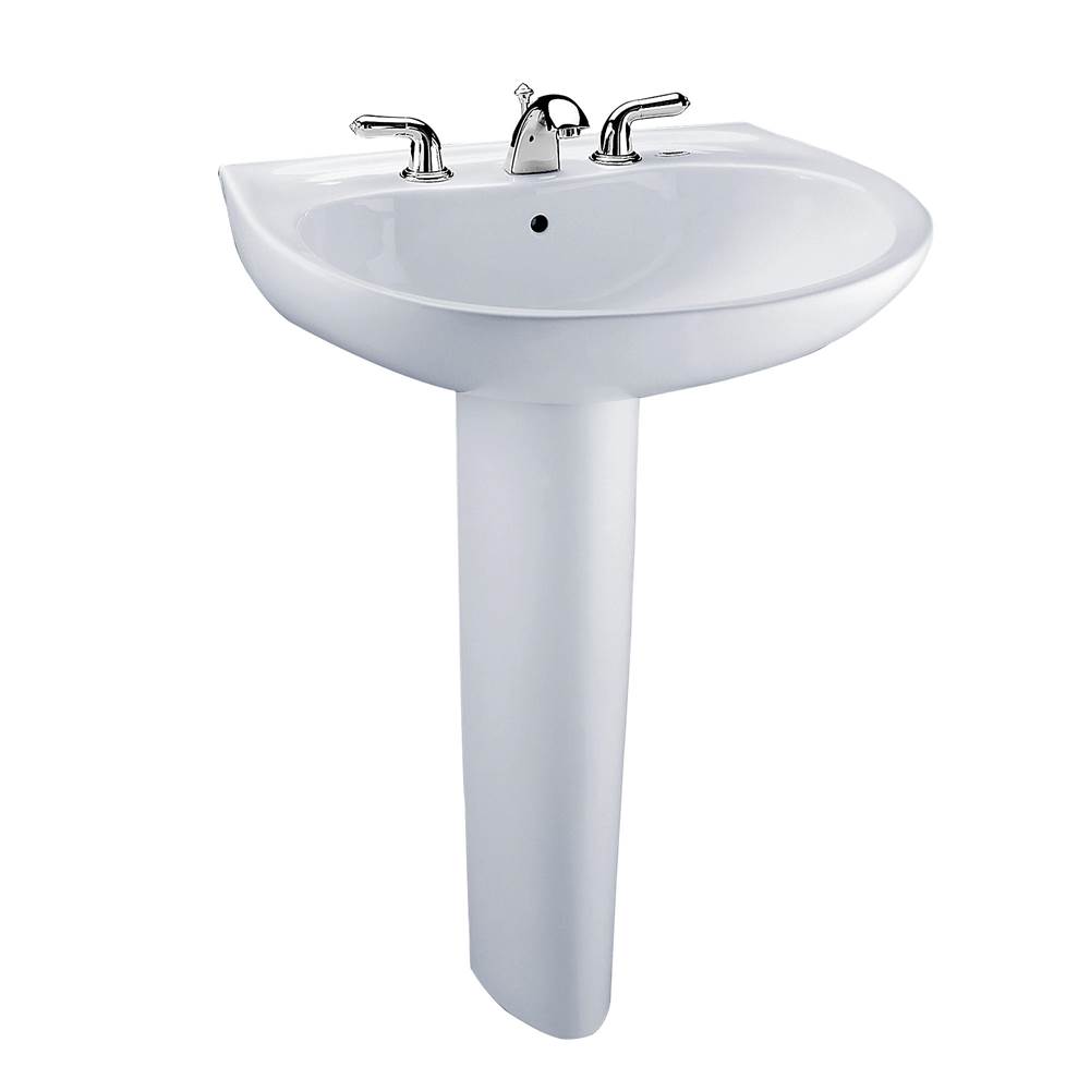 Henry Kitchen and BathTOTOToto® Prominence® Oval Basin Pedestal Bathroom Sink With Cefiontect™ For 4 Inch Center Faucets, Bone