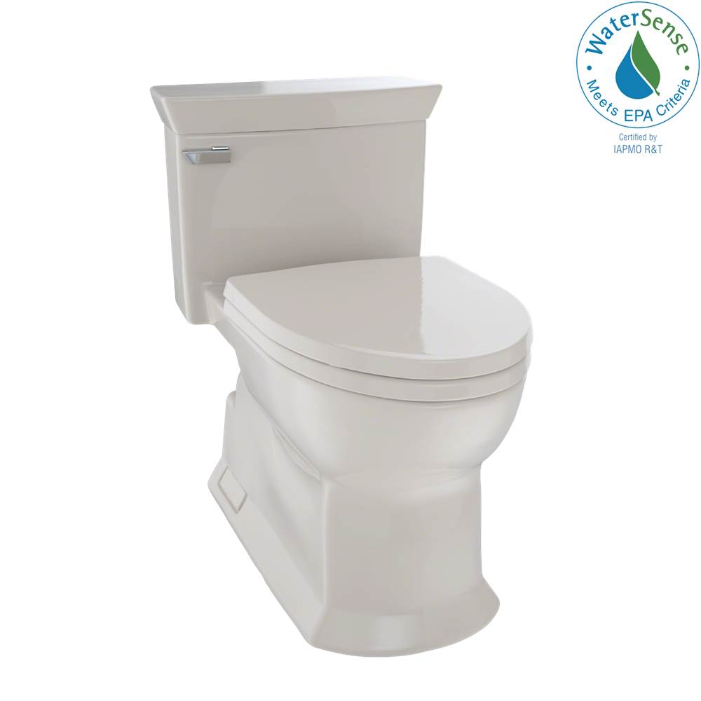 Henry Kitchen and BathTOTOToto® Eco Soirée® One Piece Elongated 1.28 Gpf Universal Height Skirted Toilet With Cefiontect, Bone
