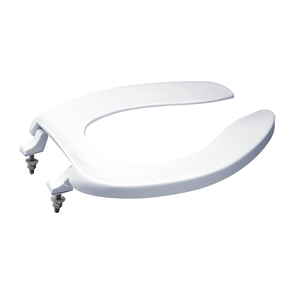 Henry Kitchen and BathTOTOToto® Elongated Open Front Commerical Toilet Seat Without Lid, Cotton White