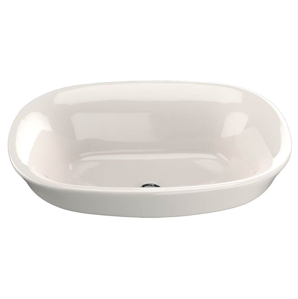 Henry Kitchen and BathTOTOToto® Maris™ Oval Semi-Recessed Vessel Bathroom Sink With Cefiontect, Sedona Beige