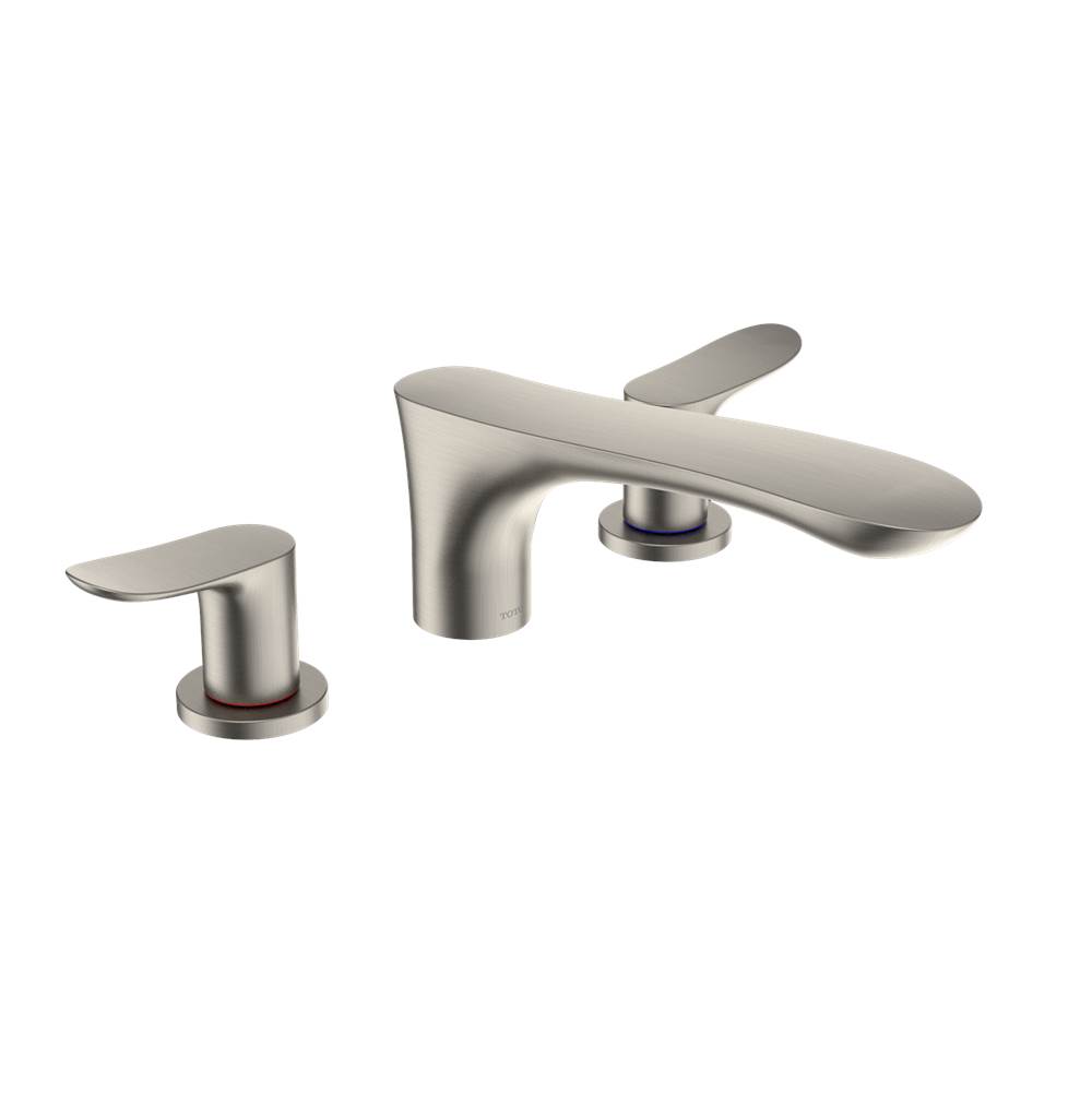 Henry Kitchen and BathTOTOToto® Go Two-Handle Deck-Mount Roman Tub Filler Trim, Brushed Nickel