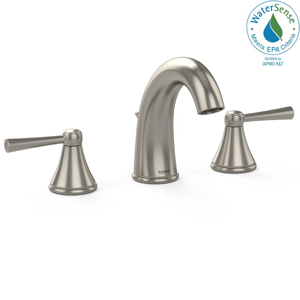 Henry Kitchen and BathTOTOToto® Silas™ Two Handle Widespread 1.5 Gpm Bathroom Sink Faucet, Brushed Nickel