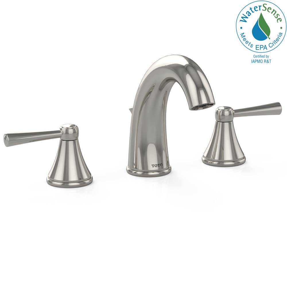 Henry Kitchen and BathTOTOToto® Silas™ Two Handle Widespread 1.5 Gpm Bathroom Sink Faucet, Polished Nickel