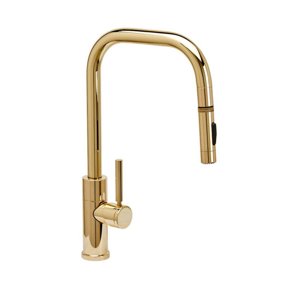 Henry Kitchen and BathWaterstoneWaterstone Fulton Modern PLP Pulldown Faucet - Angled Spout - Toggle Sprayer