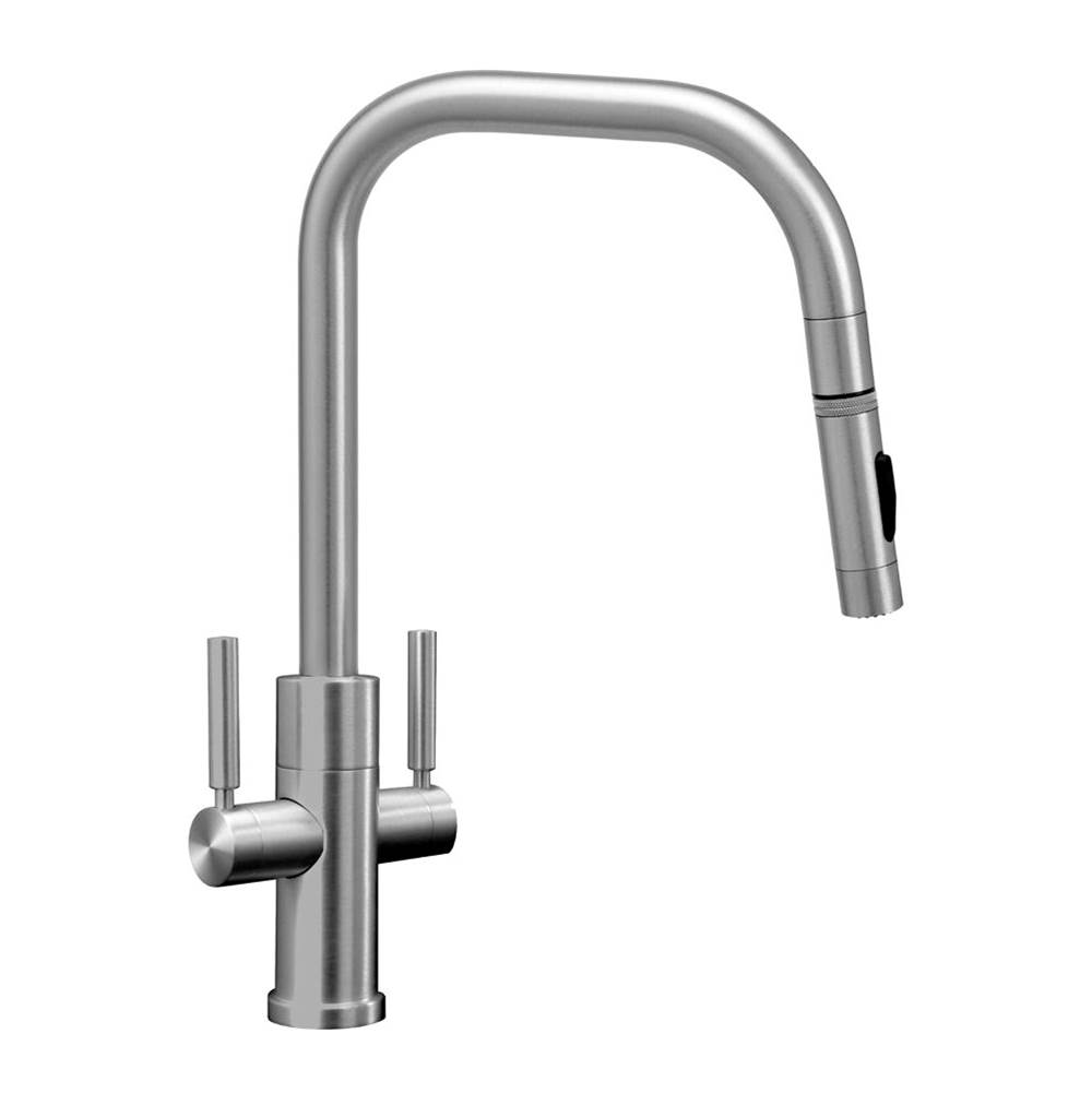 Henry Kitchen and BathWaterstoneFulton Modern 2 Handle Plp Pulldown Faucet - Angled Spout - Toggle Sprayer