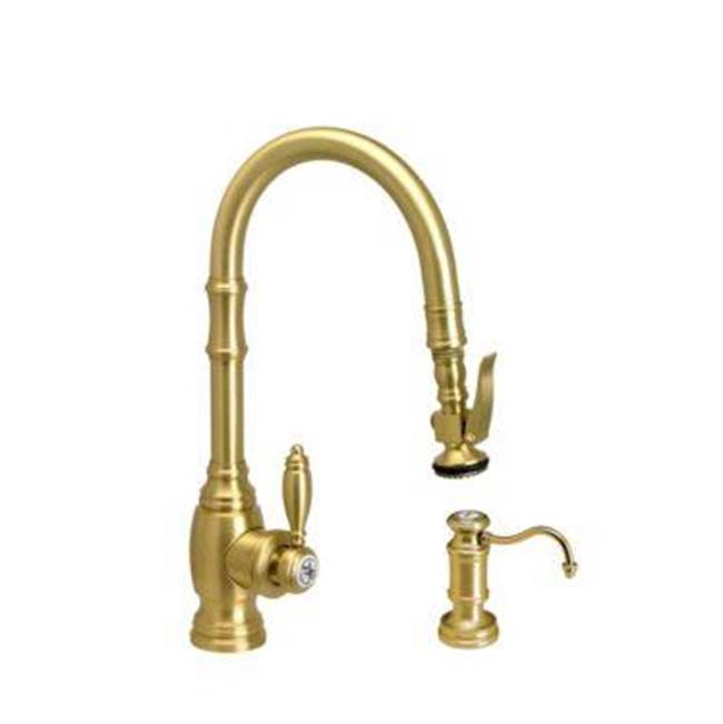 Henry Kitchen and BathWaterstoneWaterstone Traditional Prep Size PLP Pulldown Faucet - Angled Spout - 2pc. Suite
