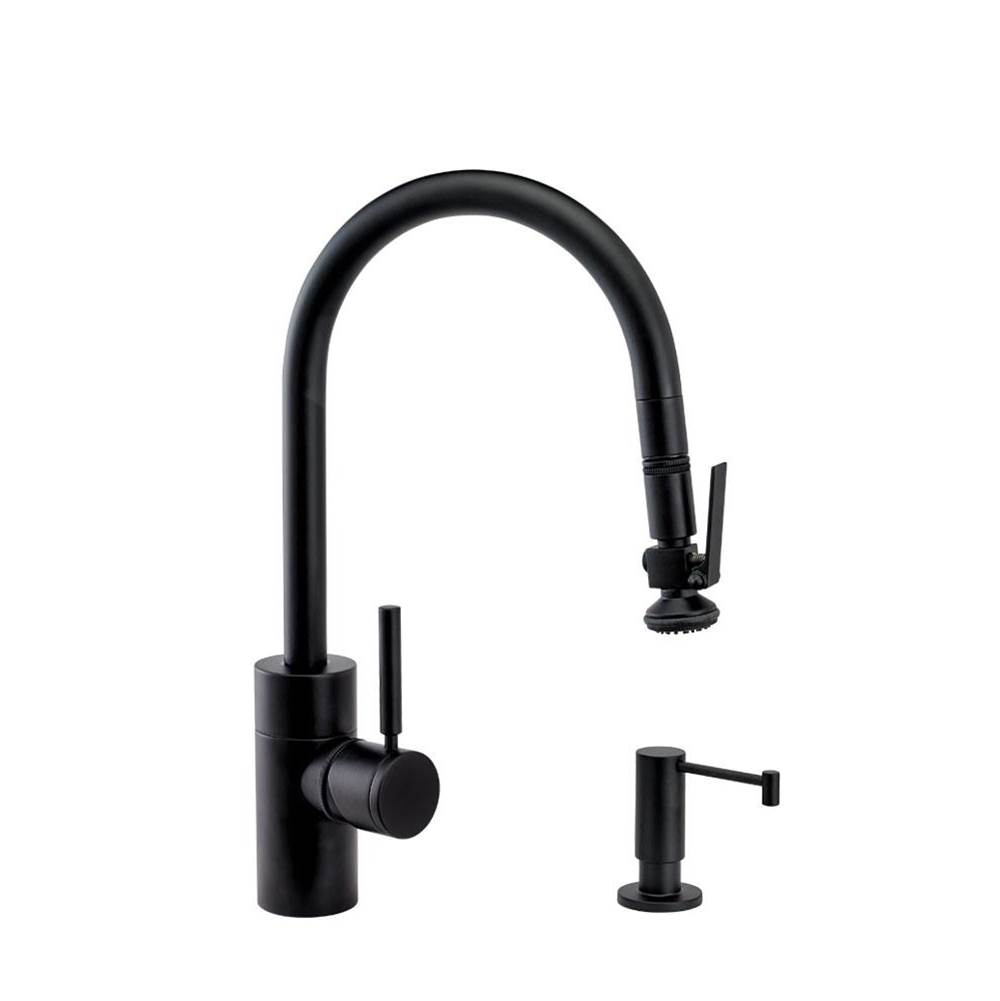 Henry Kitchen and BathWaterstoneWaterstone Contemporary PLP Pulldown Faucet - Lever Sprayer - 2pc. Suite