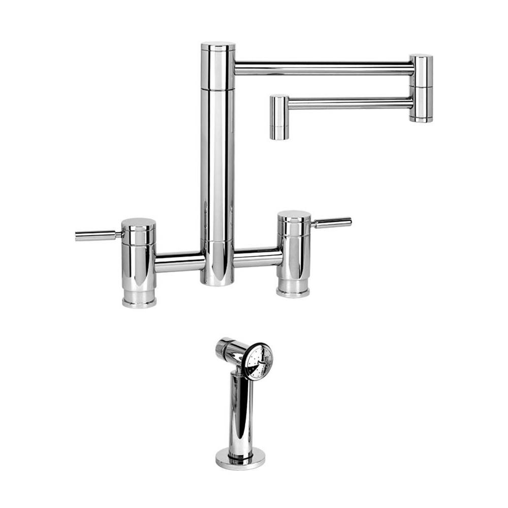 Henry Kitchen and BathWaterstoneWaterstone Hunley Bridge Faucet - 18'' Articulated Spout w/ Side Spray