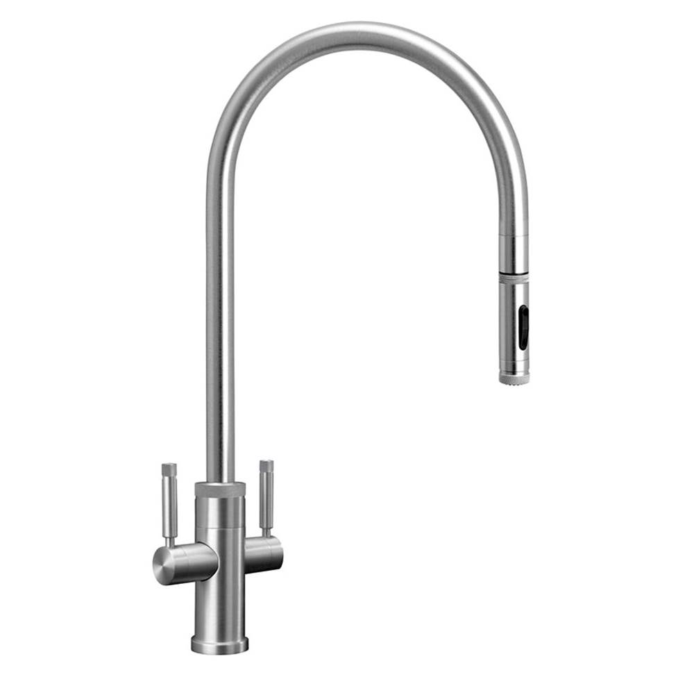 Henry Kitchen and BathWaterstoneIndustrial 2 Handle Pull-Down Kitchen Faucet Ext. Reach, Toggle Sprayer