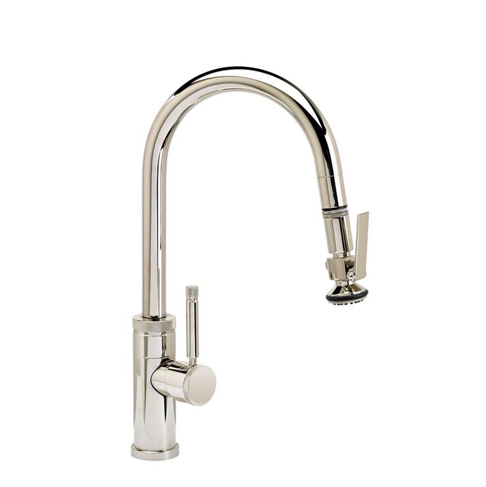 Henry Kitchen and BathWaterstoneWaterstone Industrial Prep Size PLP Pulldown Faucet - Lever Sprayer - Angled Spout