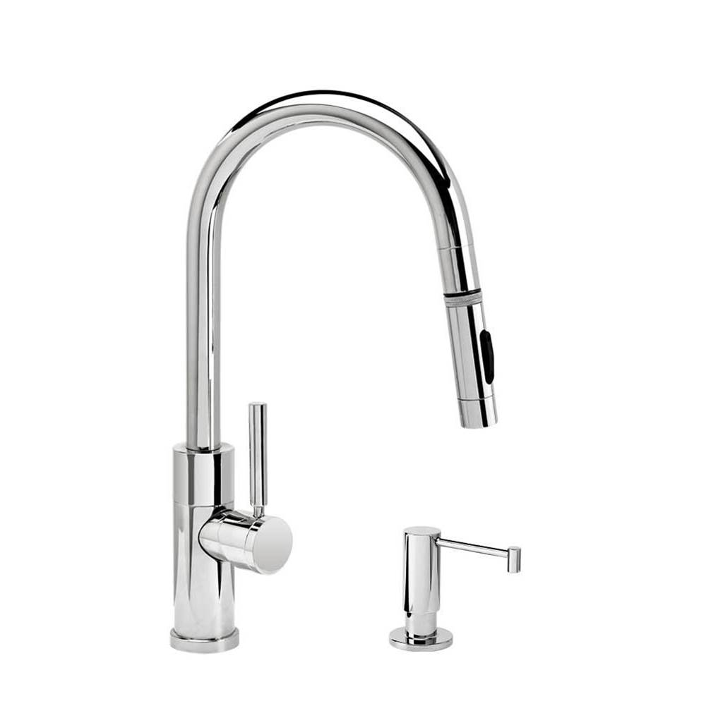 Henry Kitchen and BathWaterstoneWaterstone Modern Prep Size PLP Pulldown Faucet - Toggle Sprayer - Angled Spout - 2pc. Suite